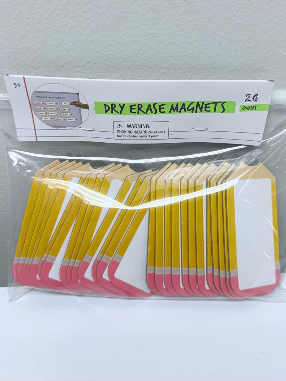 New! Set of 26 Pencil-Shaped Target Bullseye Dry Erase Magnets